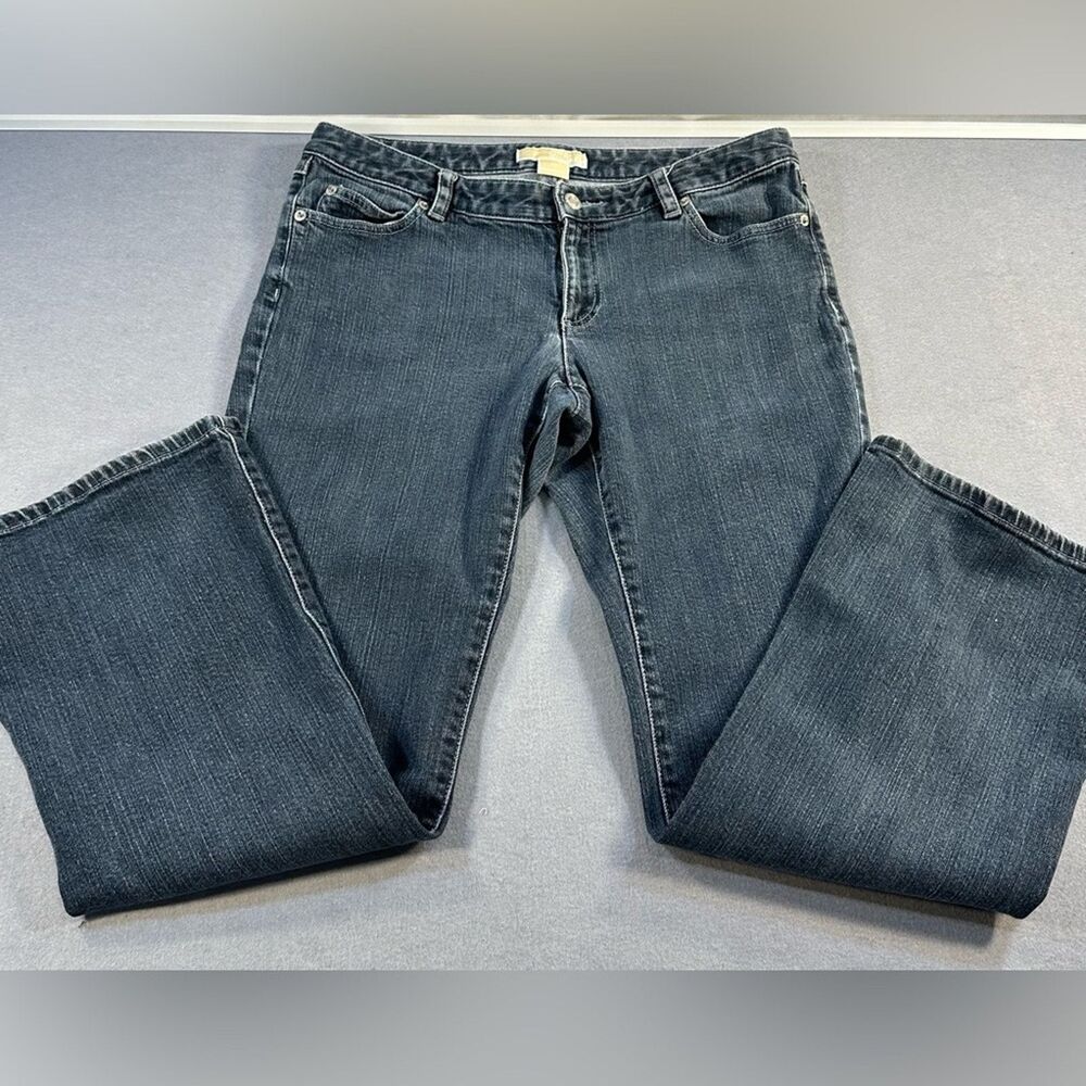 Michael Kors Women’s Denim Silver Studded Pockets Boot Cut Jeans size 10P